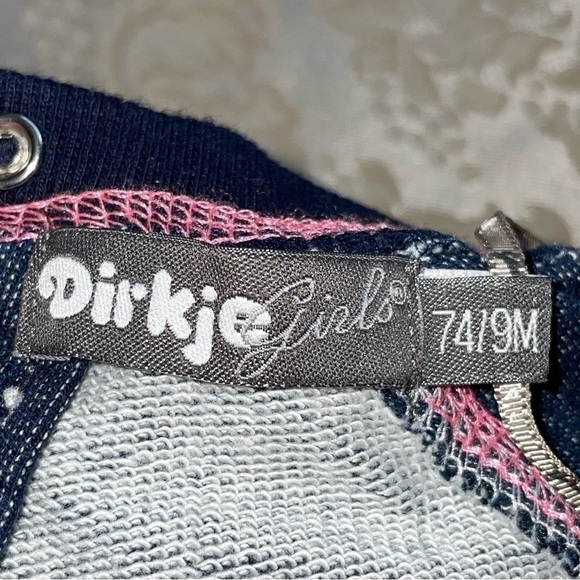 Dirkje Girls Long Sleeves Love Graphic Sweat dress for 9 Months 100% cotton - Picture 7 of 17